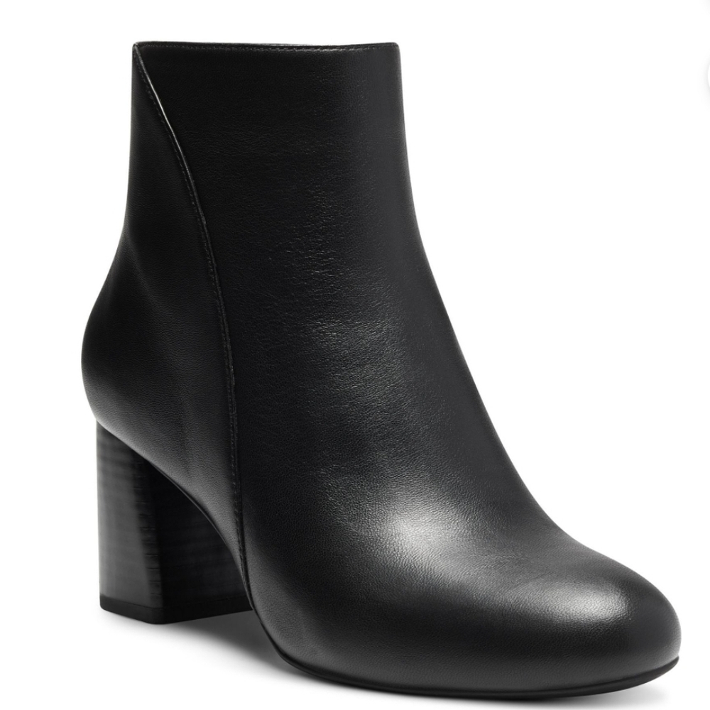 INC FARREN Leather Black Bootie Sz12 - Worn Once